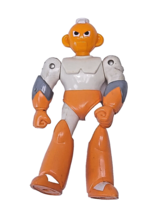 Mega Man Cut Man Toy Figure 1994 Orange White Capcom Bandai Vintage Cutman - £15.68 GBP