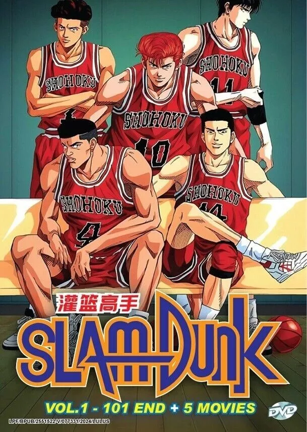 Slam Dunk Complete Series (1-101 End) + 5 Movies Anime DVD (English Sub)  - $69.59