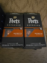 6 Peet&#39;s Espresso Capsules Coffee Ristretto Bold Spice Chocolate 10 CT (... - £20.74 GBP