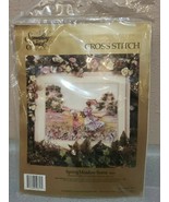 Something Special SPRING MEADOW SCENE Cross Stitch (50657) 18&quot;x14&quot; - $28.49