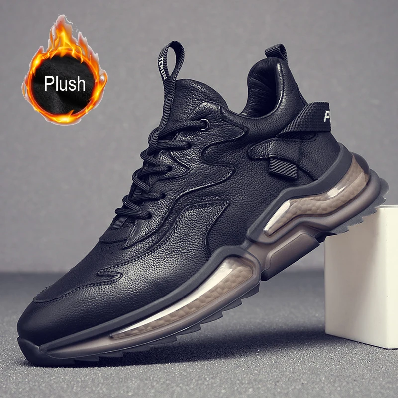 New Men Shoes Genuine Leather Casual Sport Shoes Spring Autumn Cool Soft... - $74.19