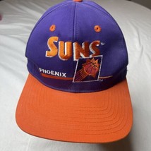 Vtg Phoenix Suns Snapback Hat Cap Purple &amp; Orange Design Twins NBA Licensed - £22.34 GBP