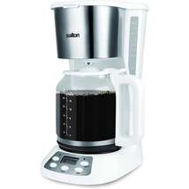 Salton - Programmable Jumbo Java Coffee Maker, 14 Cup Capacity, 1000W, White - £58.32 GBP