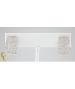 3,50 Karat Diamant Plaketten Creolen 14k Weißgold Ohrringe Mit Schnappve... - €3.264,56 EUR