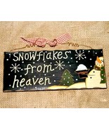 Snowflakes from Heaven Christmas Sign - $8.23 CAD
