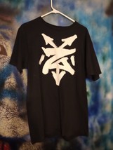 Zoo York Mens Large Black T-Shirt White Logo 100% Cotton Skateboarding - £9.58 GBP