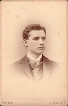 Cabinet Card Well Dressed Man  Pach Brothers Broadway New York circa 1895~1897 - $6.34