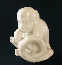 Vintage Porcelain White Monkey Figure Royal Vienna Augarten Wien Modern 5.5”H - £153.10 GBP