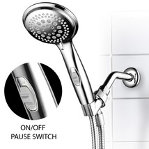 9-Setting Hand Shower with Patented ON/OFF Pause Switch (Premium Chrome Finish) - $24.99