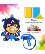 Little Boy Tank Holi Water Gun Toy Pichkari Pump Tank with High Pressure... - $33.76