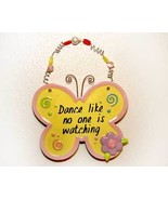 Ceramic Butterfly Plaque with Beaded Hanger - £8.77 GBP