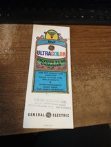 G E GE Ultracolor Picture Tube guidebook brochure White Plains NY - £3.95 GBP