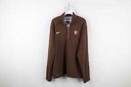Nike Mens Large Thrashed Bowling Green State University Half Zip Knit Ja... - $29.65