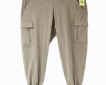 Women&#39;s Stretch Woven Cargo Pants Dark Brown Size L - Short - $20.79