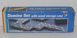 28 Piece Domino Set with Wooden Storage Case - £11.32 GBP