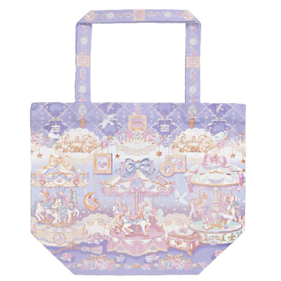 Primary image for Angelic Pretty Eternal Carnival Eco Tote Bag in Lavender Lolita Fashion