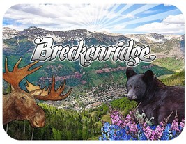Breckenridge Colorado with Moose and Bear Fridge Magnet - $7.49