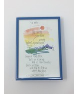 Louisa May Alcott Quote In A Nice Blue Metal Frame With Glass - £11.04 GBP