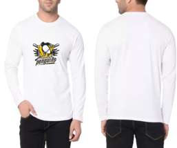 Pittsburgh Penguins Cotton Long Sleeve White T-Shirt - £8.02 GBP+