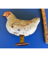 Wyandotte Toys - Susie the Egg-Laying Chicken Tin Toy c1940s-50s - - $88.11