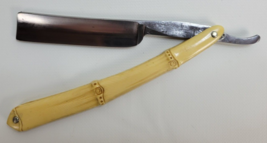 Vtg Chip A Way Straight Razor Germany Celluloid Scales w. Bamboo - $39.60