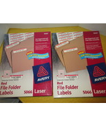 5066 Avery Red File Folder Laser Labels 2760 Labels - $49.01 CAD