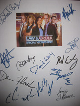 Law &amp; Order SVU Signed TV Screenplay Script X12 Autograph Mariska Hargitay Chris - £12.76 GBP