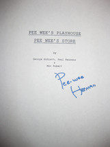 Pee Wee&#39;s Playhouse Signed TV Script Paul Reubens Pee Wee&#39;s Store autograph scre - £13.36 GBP