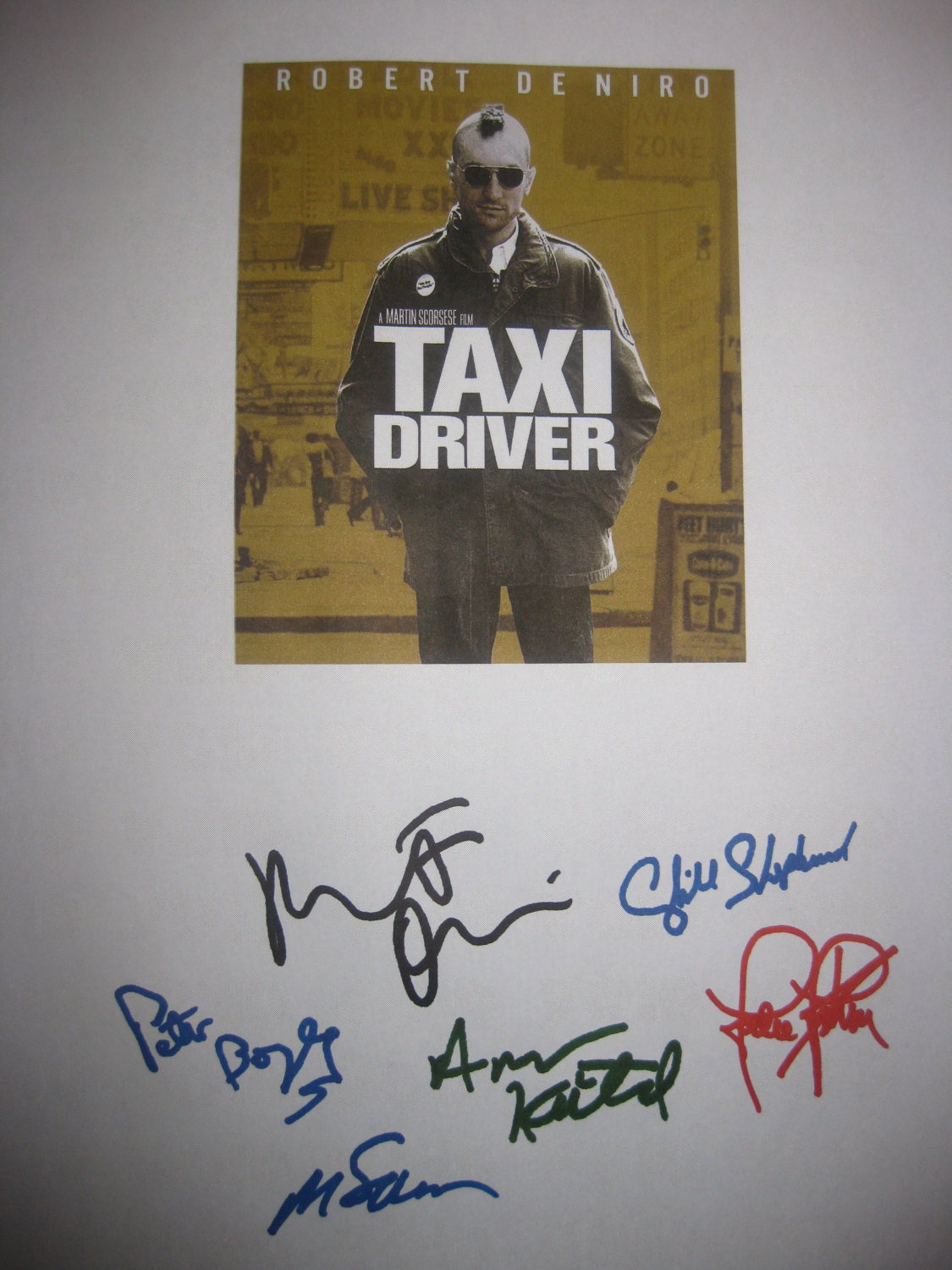 Taxi Driver Signed Film Movie Script Screenplay X6 Robert De Nero Cybill Shepher - $19.99