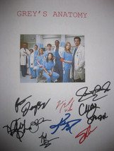 Grey's Anatomy Signed TV Script Screenplay Train Autographs Sandra Oh Patrick De - £13.36 GBP