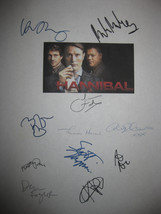 Hannibal Signed TV Script Screenplay x11 Autographs Hugh Dancy Mads Mikkelsen La - $19.99