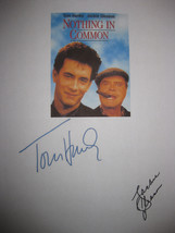 Nothing in Common signed Film Movie Script Screenplay Autographs Tom Han... - £15.71 GBP