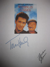 Nothing in Common signed Film Movie Script Screenplay Autographs Tom Han... - £15.02 GBP