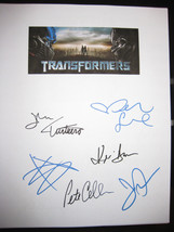 Transformers Signed Movie Film Screenplay Script Autographs Megan Fox Shia Labeo - £15.71 GBP