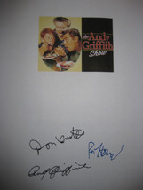 The Andy Griffith Show Signed TV Screenplay Script X3 Autograph Ron Howard Don K - £13.53 GBP