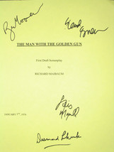 The Man with the Golden Gun Signed Film Movie Script Screenplay X4 Autog... - £15.94 GBP