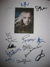 Les Miserables Signed Film movie Script Screenplay X13 Hugh Jackman Russell Crow - $19.99