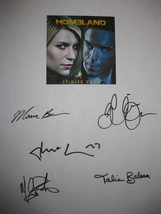 Homeland Signed TV Script Screenplay X5 Autograph Claire Danes Damian Le... - £13.54 GBP