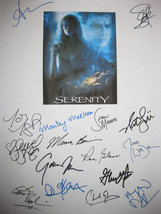 Serenity Signed Movie Film Screenplay Script X16 Nathan Fillion Summer Glau Gina - $19.99
