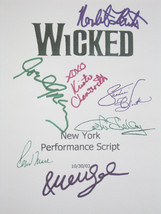 Wicked Signed Broadway Musical Script X7 Autograph Kristin Chenoweth Idi... - £15.71 GBP