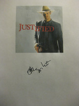 Justified Signed TV Script Screenplay Pilot Autograph Signature reprint Timothy  - £13.57 GBP