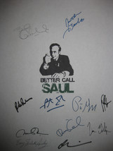 Better Call Saul Signed TV Script Screenplay X11 Autograph Bob Odenkirk Jonathan - £13.36 GBP