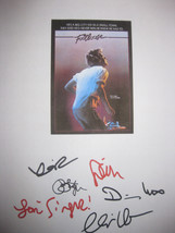 Footloose Signed Film Movie Script X6 Autographs Kevin Bacon Sarah Jessica Parke - £15.71 GBP