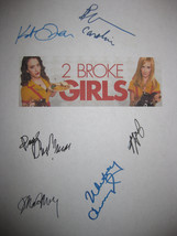 2 Broke Girls Signed TV Script Screenplay Autographs Kat Dennings Beth Behrs Whi - £13.42 GBP