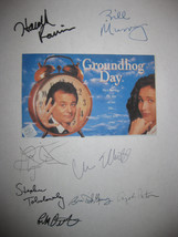 Groundhog Day Signed Script Screenplay X8 Harlod Ramis Bill Murray Andie MacDowe - $19.99