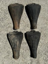 Antique Cast Iron Set Of 4 Tub Or Wood Stove Feet Legs Salvage Art Deco 1920s - £63.28 GBP