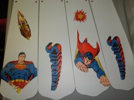 Custom ~ ~Superman Super Hero Ceiling Fan With Light #2 Design - $117.99