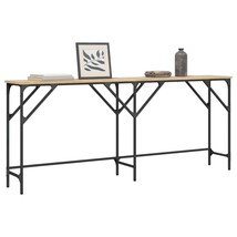 Console Table Sonoma Oak 180x29x75 cm Engineered Wood - £40.68 GBP