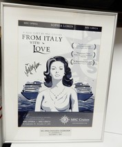 SOPHIA LOREN Signed Autographed Art Poster MSC Opera 2004 Framed - $98.72