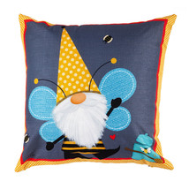 Gnome 4PLC383 Honey Honeycomb Bee 18 x 18 Inddor Outdoor Pillow Cover - £12.46 GBP